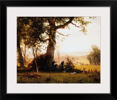 Union Soldiers Fighting In The Field By Albert Bierstadt