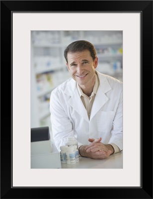 USA, New Jersey, Jersey City, Portrait of pharmacist