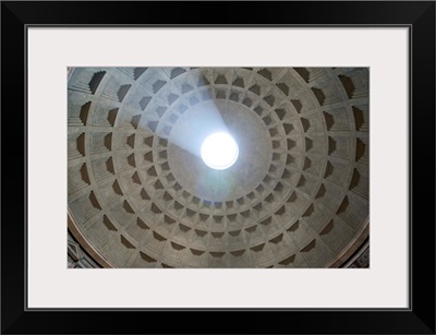 View from inside the Pantheon up to the cupola.