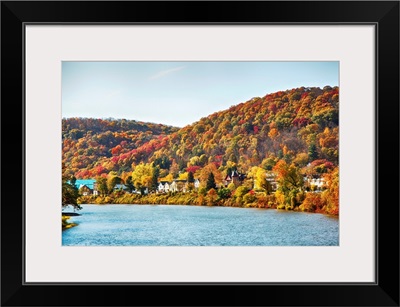 View Of Beautiful Autumn Landscape Of Warren, Pennsylvania