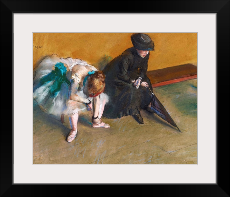 Edgar Degas (French, 1834-1917), Waiting, c. 1882, pastel on paper, 48.3 x 61 cm (19 x 24 in), J. Paul Getty Museum, Malib...