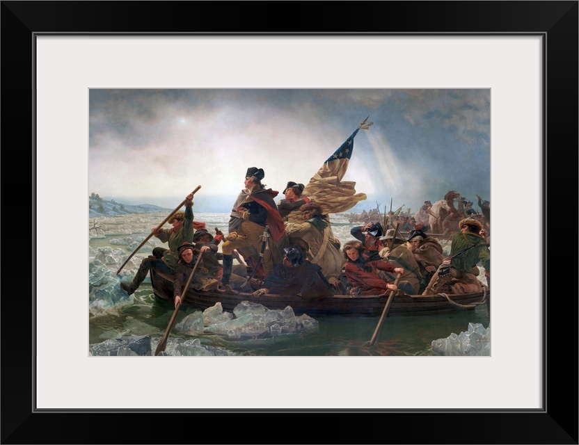 Emanuel Leutze (American, 1816-1868), Washington Crossing the Delaware, 1851, oil on canvas, 149 x 255 (378.5 x 647.7 cm),...