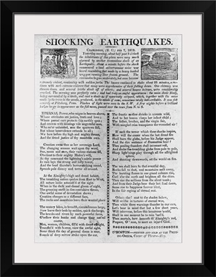 Written Account Of An Earthquake