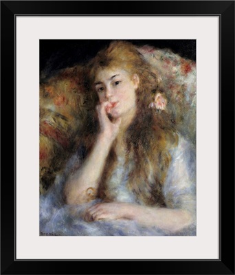 Young Woman Seated or The Thought by Pierre Auguste Renoir
