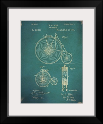 Bicycle Patent I Blue