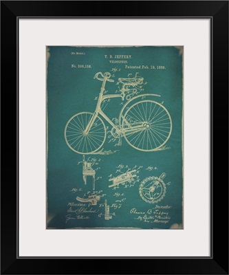 Bicycle Patent II Blue