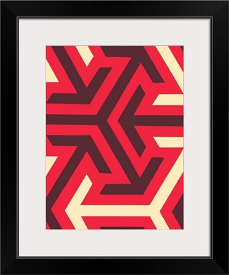 Monochrome Patterns VIII in Red