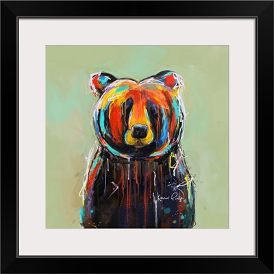 Painted Black Bear