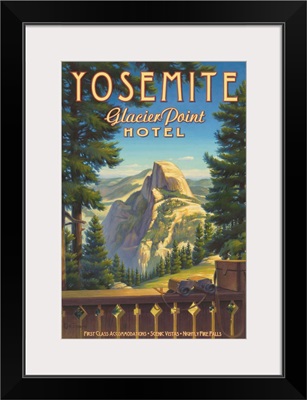 Yosemite, Half Dome from Glacier Point Motel