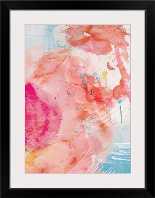 Abstract Turquoise Pink No. 1