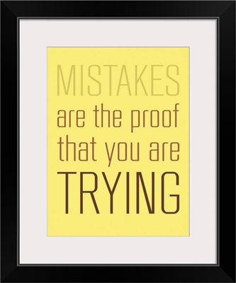 Mistakes Are the proof