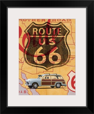 Route 66 Vintage Postcard