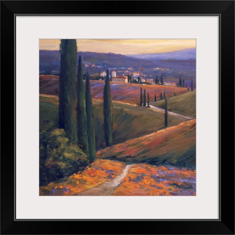 Fine art painting of a warm sunlit afternoon in Italy.