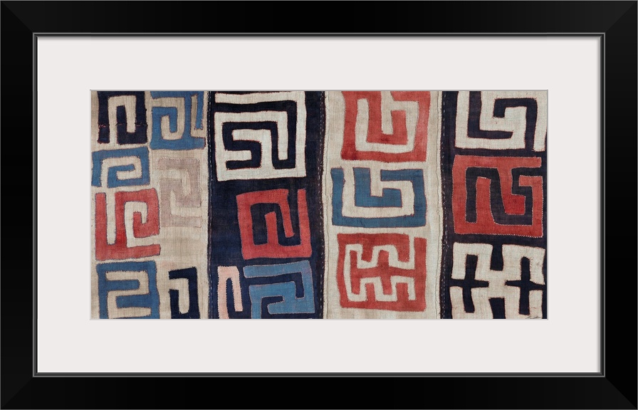 Details of woven Kuba cloth patterns.