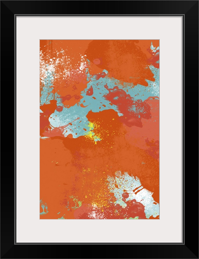 An abstract landscape where I used colors inspired by Palm Springs where it's summer everyday. Perfect for modern living w...