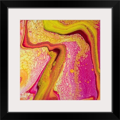 Pink And Yellow Abstract 69