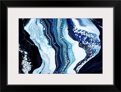 White And Blue Abstract 40