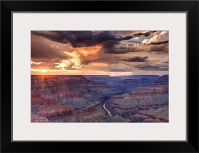 Arizona, Grand Canyon National Park (South Rim), Colorado River from Mohave Point