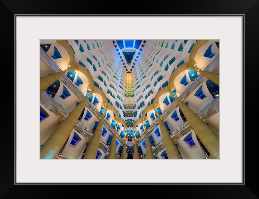 Atrium Inside The Burj Al Arab Hotel, Jumeirah, Dubai, United Arab Emirates