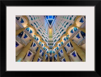 Atrium Inside The Burj Al Arab Hotel, Jumeirah, Dubai, United Arab Emirates