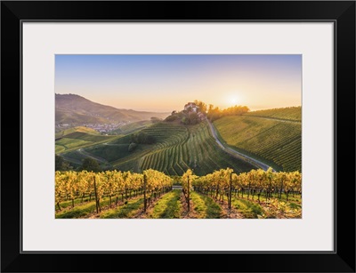 Black Forest, Baden-Wurttemberg, Germany. Vineyards and Staufenberg Castle