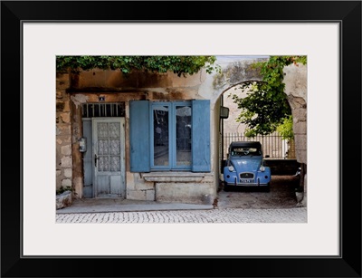 Blue Door, Blue Window And Blue Citroen 2CV, Saint Remy De Provence, France