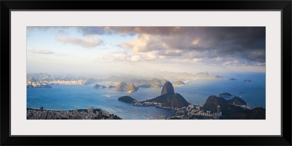 Brazil, Rio De Janeiro, Cosme Velho, View of Sugar Loaf from Cocovado