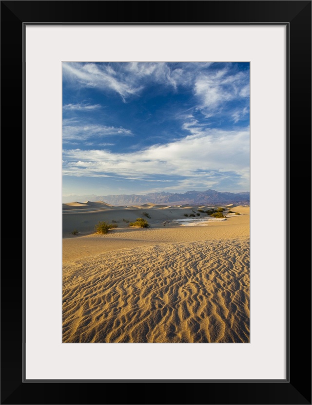 USA, California, Death Valley National Park, Mesquite Flat Sand Dunes, late afternoon