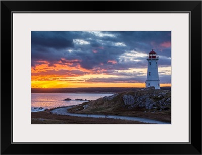 Canada, Nova Scotia, Louisbourg, Louisbourg Lighthouse, Dusk