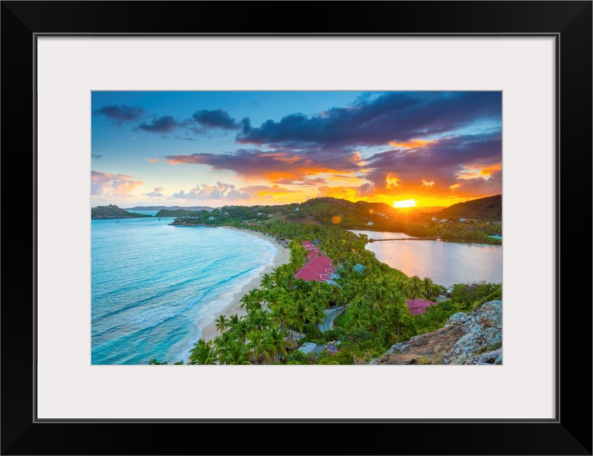 Caribbean, Antigua, Galley Bay, Galley Bay Beach, Sunrise.
