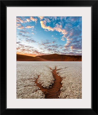 Carved Tree-Like Shape In Deadvlei Clay Pan, Namib-Naukluft National Park, Africa