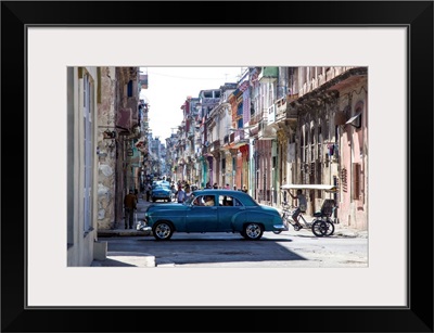 Classic 50's america car in the streets of Centro Habana, Havana, Cuba