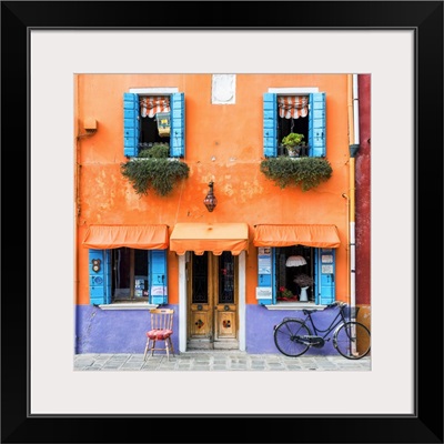 Colourful Shop And Bike, Burano, Venice, Italy