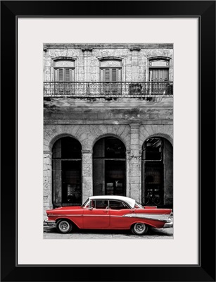 Cuba, La Habana Vieja, classic 1950's American Car