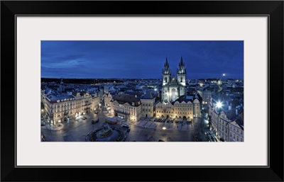 Czech Republic, Old Town Square and Church of our Lady before Tyn