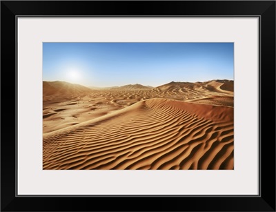 Dune Landscape In Rub Al-Khali, Oman, Dhofar, Ramlat Al Hashman, Rub Al-Khali