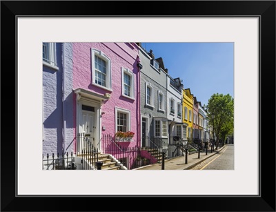 England, London, Colorful Residential Houses In Bywater Street