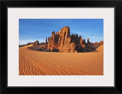 Erosion Landscape In Tassili Du Hoggar, Algeria, Tassili Hoggar, Tahaggart, Sahara