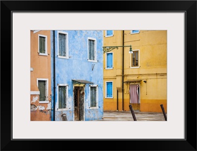 Exterior Facades Of Colourful Buildings, Burano, Veneto Province, Italy, Europe