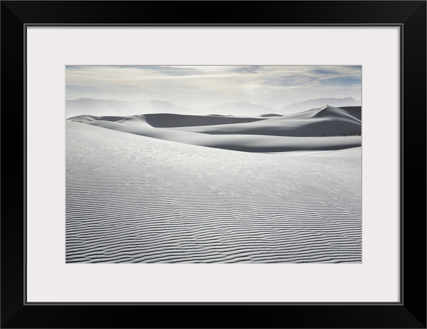 Gypsum desert White Sands. USA, New Mexico, Otero, White Sands. Chihuahua Desert, White Sands National Monument. New Mexic...