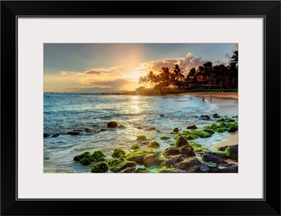 Hawaii, Kauai, The Luxurious resort area of Poipu Beach