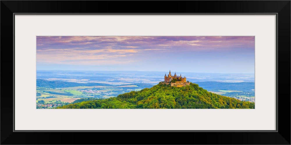 Elevated view towards Hohenzollern Castle