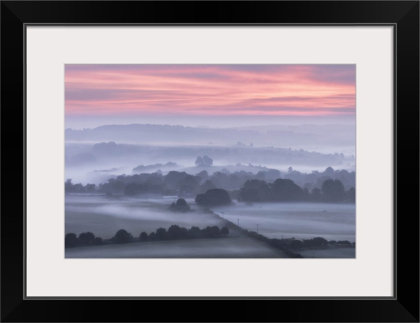 Horse Hill, Berwick St. John, from Win Green Hill, Cranborne Chase, Wiltshire, England, UK.