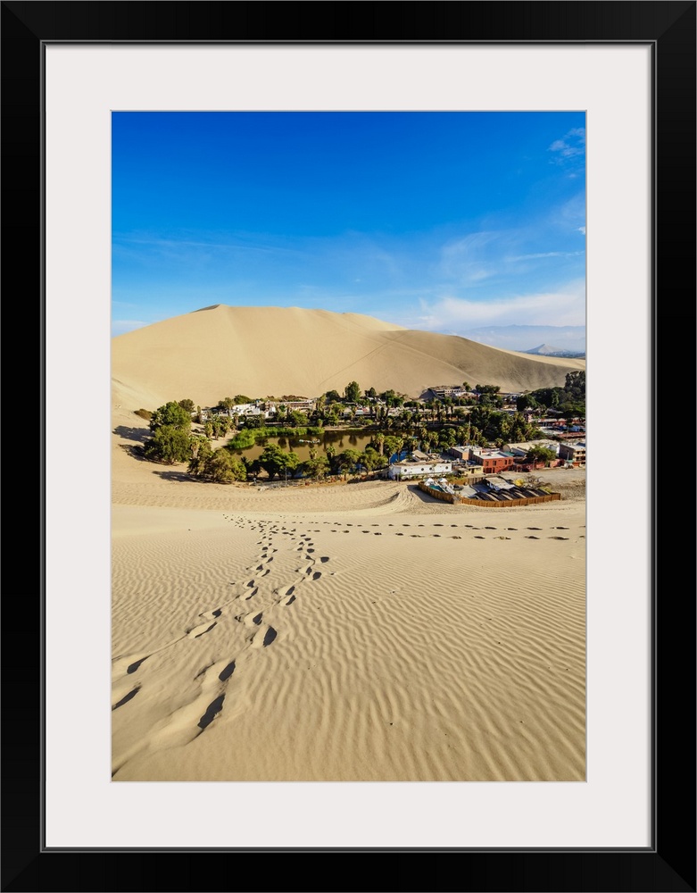 Huacachina Oasis, elevated view, Ica Region, Peru