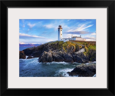Ireland, County Donegal, Fanad, Fanad lighthouse at dusk