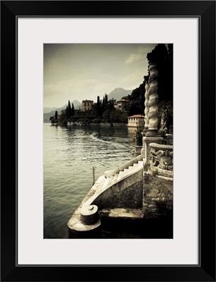 Italy, Lombardy, Lake Como, Varenna, Villa Monastero, gardens and lakefront