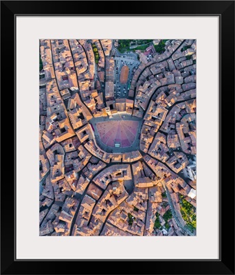 Italy, Tuscany, Siena, Piazza Del Campo And City Centre