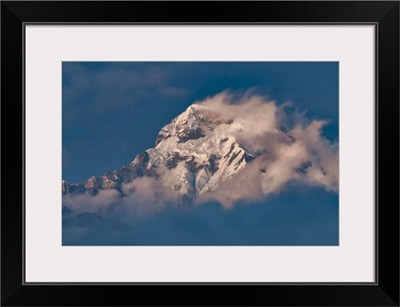 Last Light On Annapurna South, Nepal, Asia