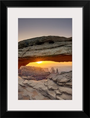 Mesa Arch Rock Formation In The Canyonlands National Park At Sunrise, Utah