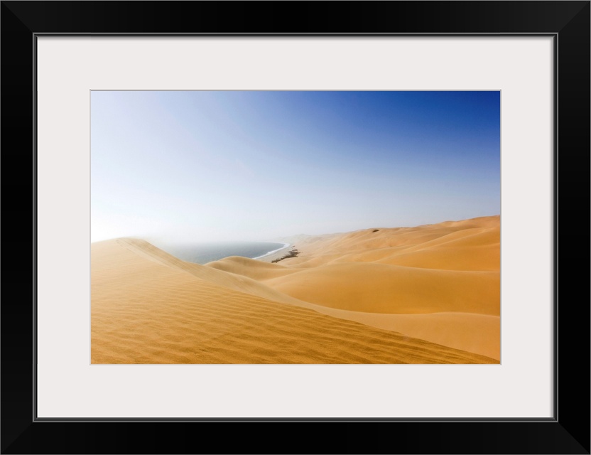 Namib desert meets the ocean, Sandwich Harbour, Swakopmund, Namibia, Africa